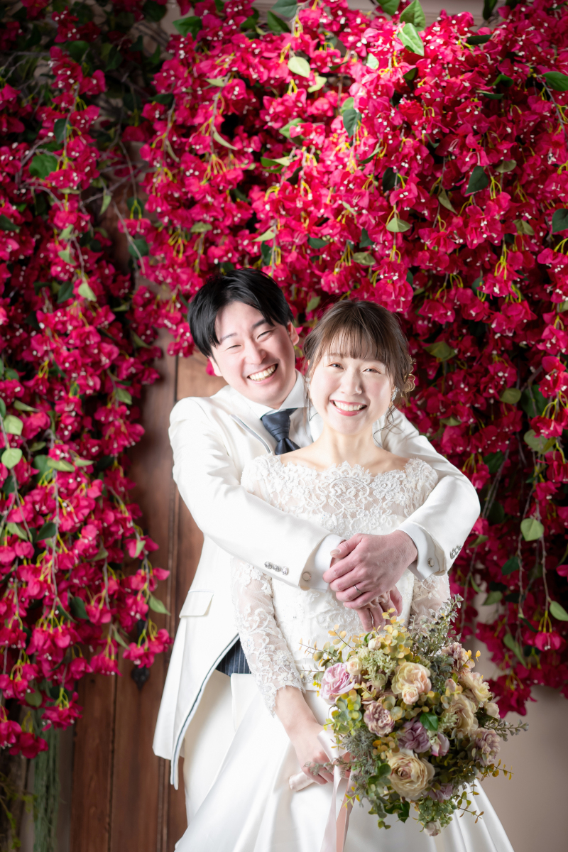 続いてフラワーアーチでの撮影です