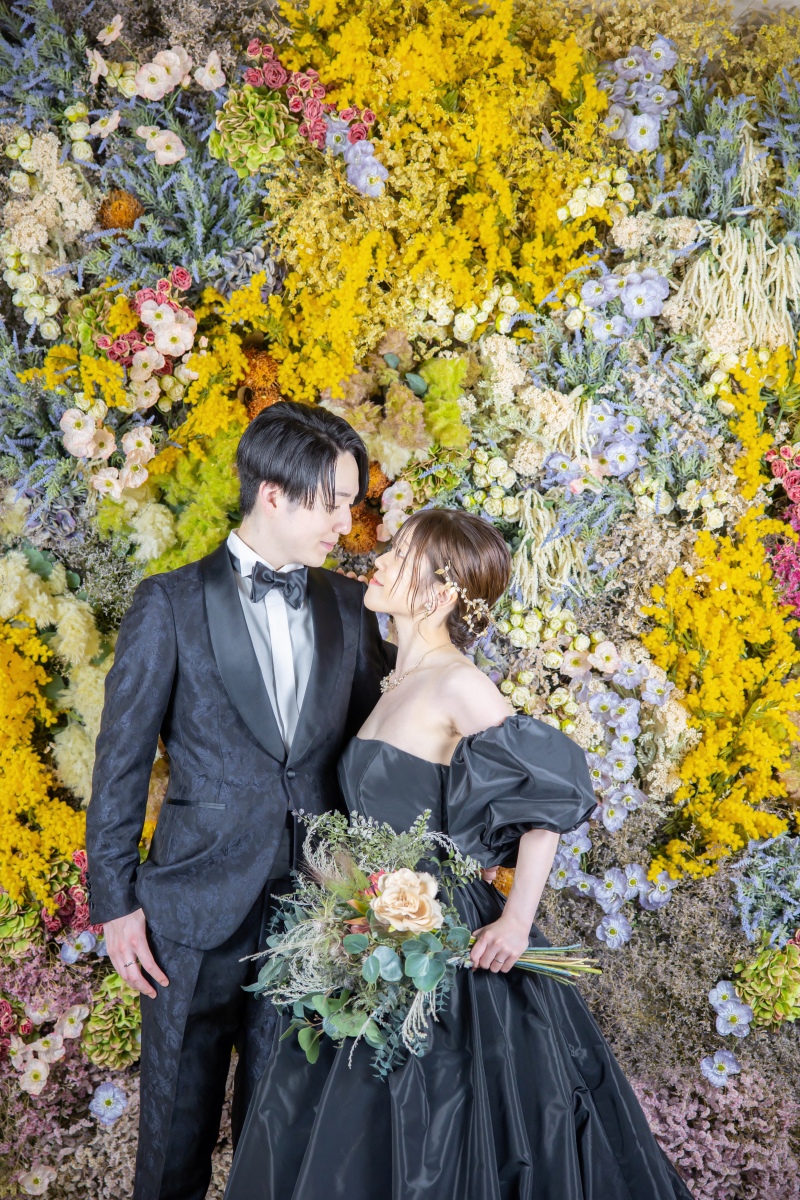 フラワーウォール撮影