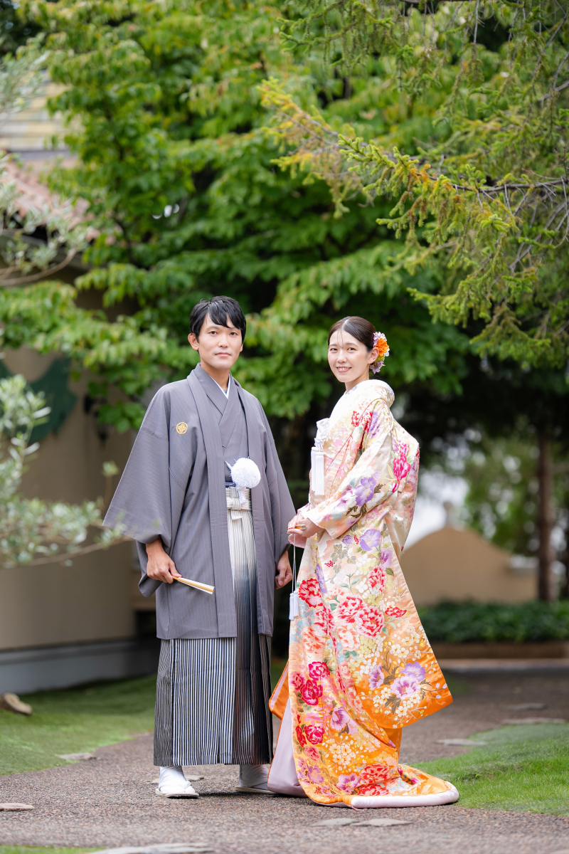 色打掛撮影@ガーデン