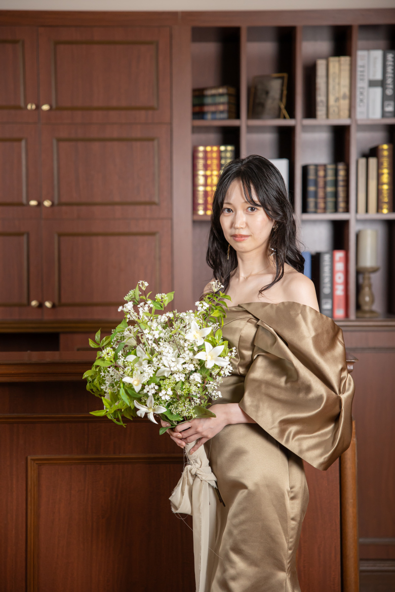 花嫁のソロショットも