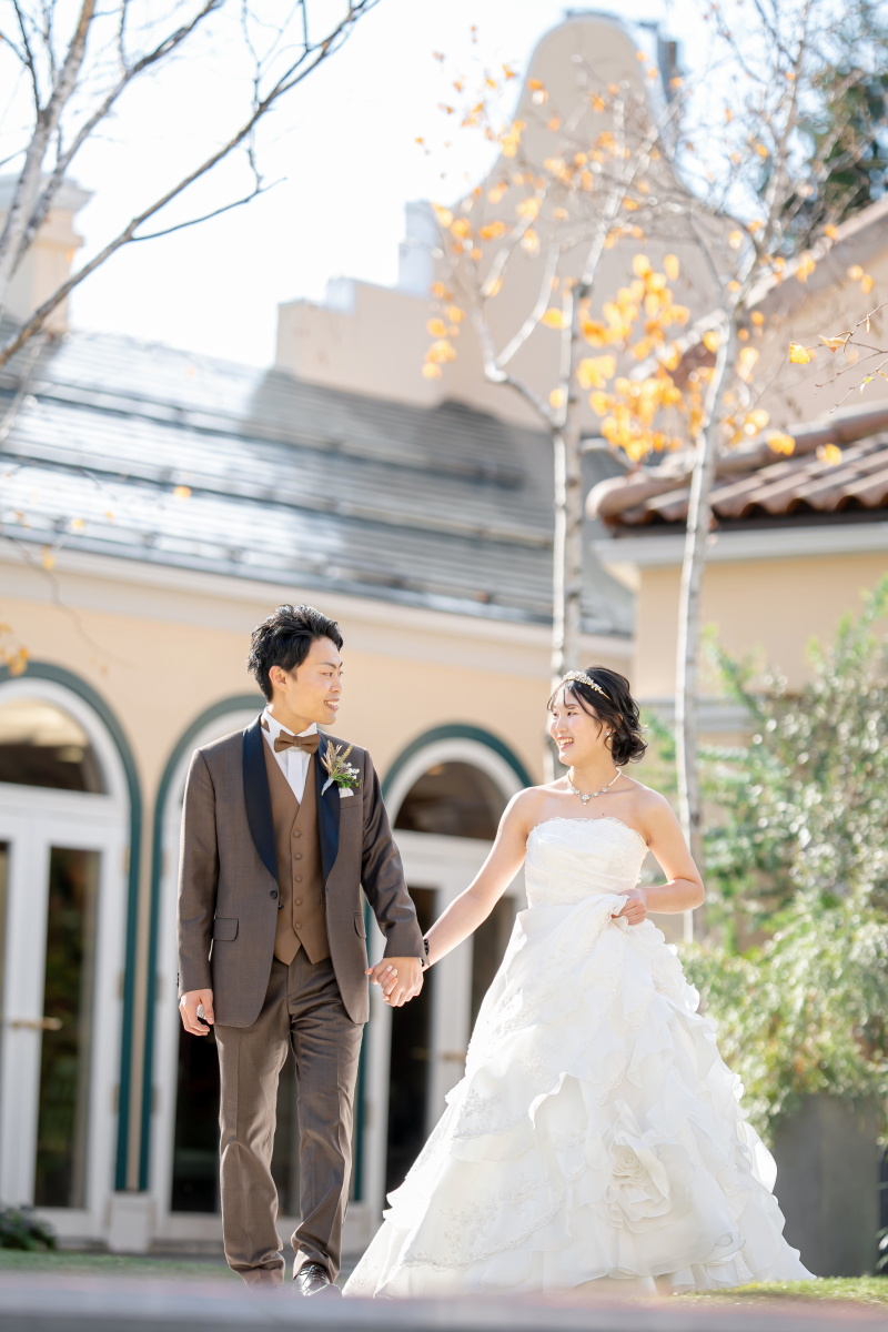 ウエディングドレスはガーデンで