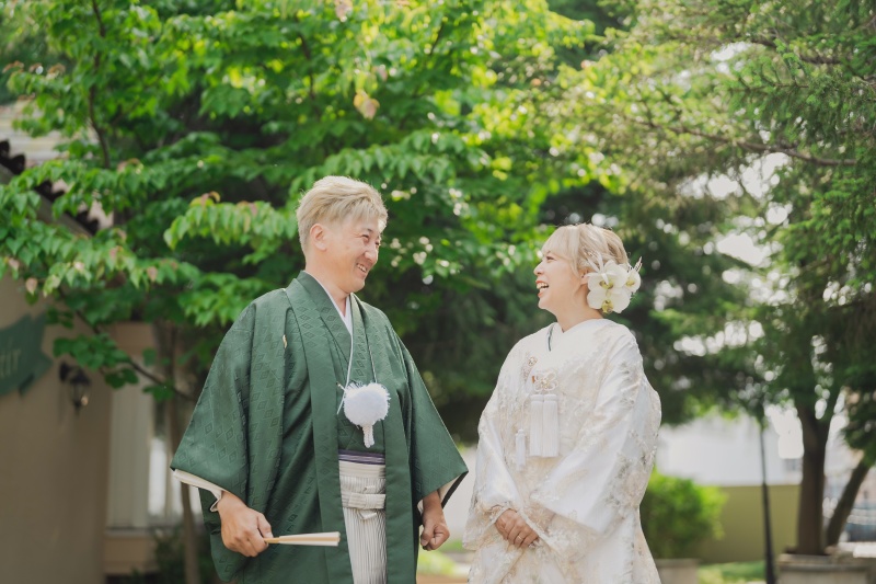 和装×ガーデン撮影