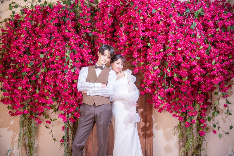 ドレス×色打掛2着がお得【今だけ40,000円OFF】6つ選べる撮影シーン◎セルフエステ＆レタッチで叶う美しい花嫁|12月末まで