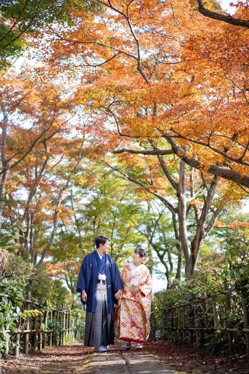 10月末までの撮影【紅葉でロケフォト】新潟県内で撮影可能\衣装&撮影&アルバムデータ&レタッチ&エステ全部込み