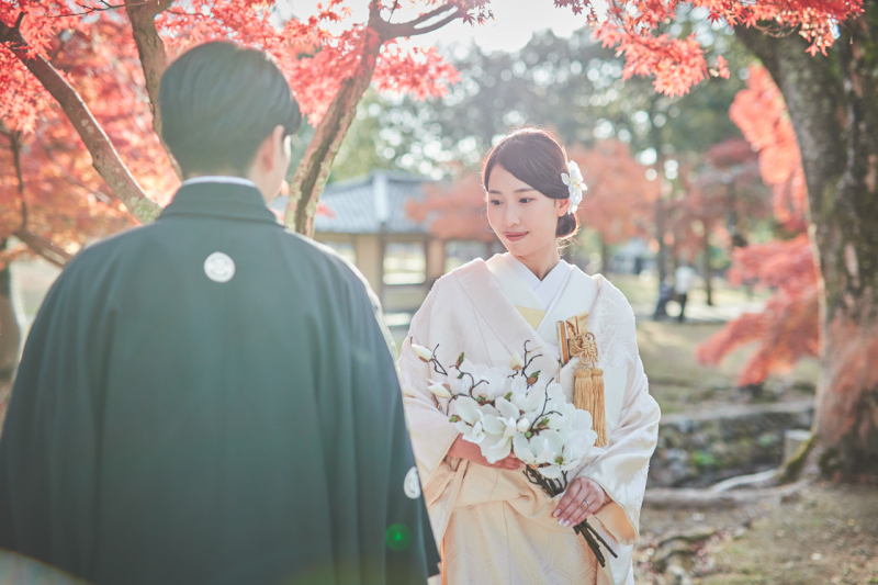 はなよめフォトウエディング奈良_紅葉シーズン