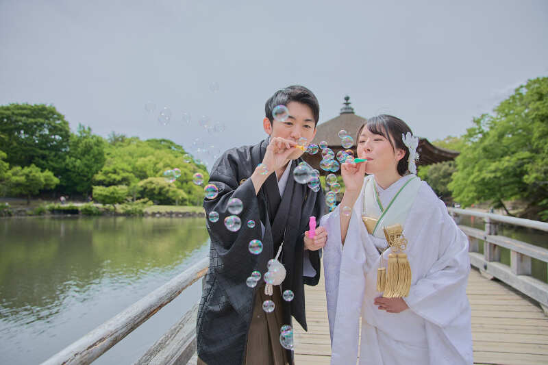 新緑シーズン限定プラン!【和装1点ロケ地2箇所プラン「奈良公園ー浮見堂」】 ¥122,000 全データ込み 土日祝日料金も無