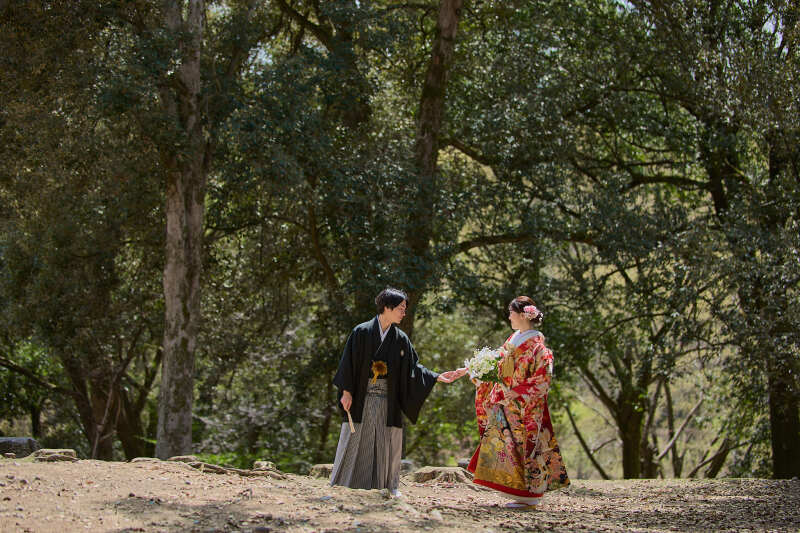 新緑シーズン限定プラン!【和装1点ロケ地2箇所プラン「奈良公園ー浮見堂」】 ¥122,000 全データ込み 土日祝日料金も無