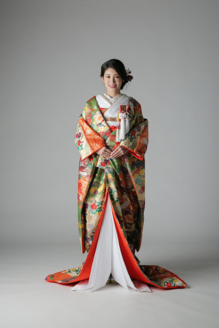 鳳凰　青海波　枝垂れ桜 / IU00901