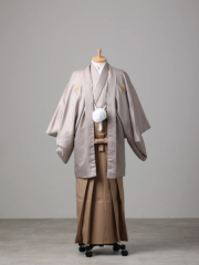 グレージュ×ベージュ