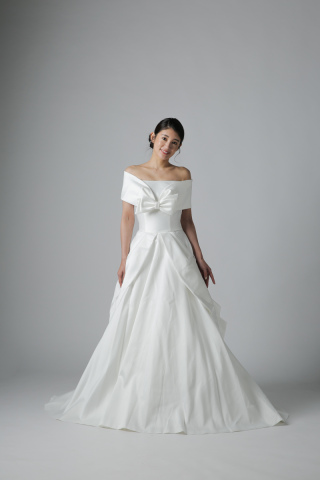 リボンモチーフシンプルサテン/WD01015