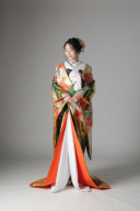 金雲取文様　孔雀　小鳥 / IU00930