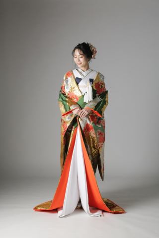 金雲取文様　孔雀　小鳥 / IU00930