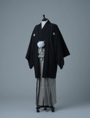 黒×グレー市松