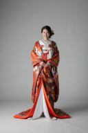 八重重ね　鶴　七宝/ IU00835