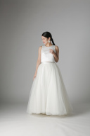 トップスサテンチュールスカート/WD00882