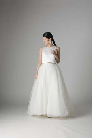 トップスサテンチュールスカート/WD00882