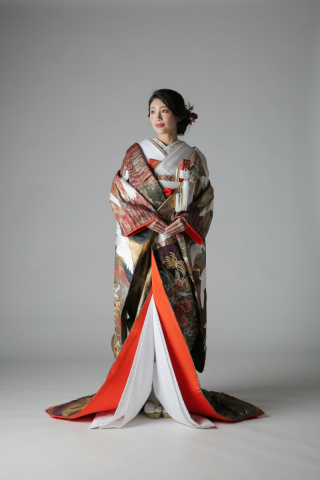 鶴　流水　ブラウン / IU00895