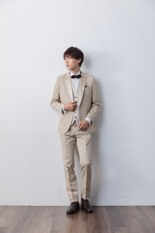 チノゴールドサテン襟