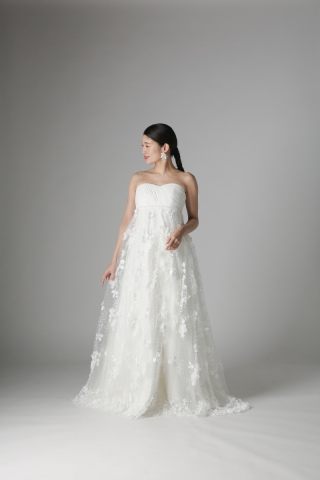 全面立体花　パール切替/10969