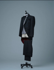 ブラックストライプ燕尾タキシード