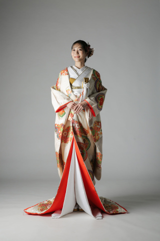 七宝雲取文様　丸紋 / IU00955