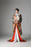 孔雀 市松 四季花 / IU00831