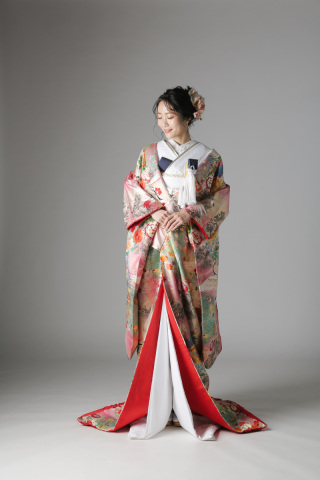 ラメ 孔雀 四季花 / IU00926