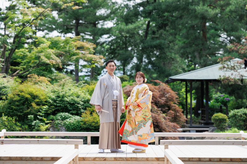 百合が原の舞台で残す写真