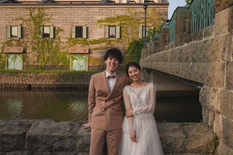 小樽で残すウェディングフォト♫