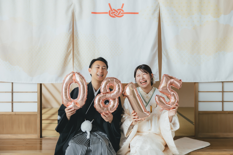 アイテムも可愛い屋内庭園スタジオ