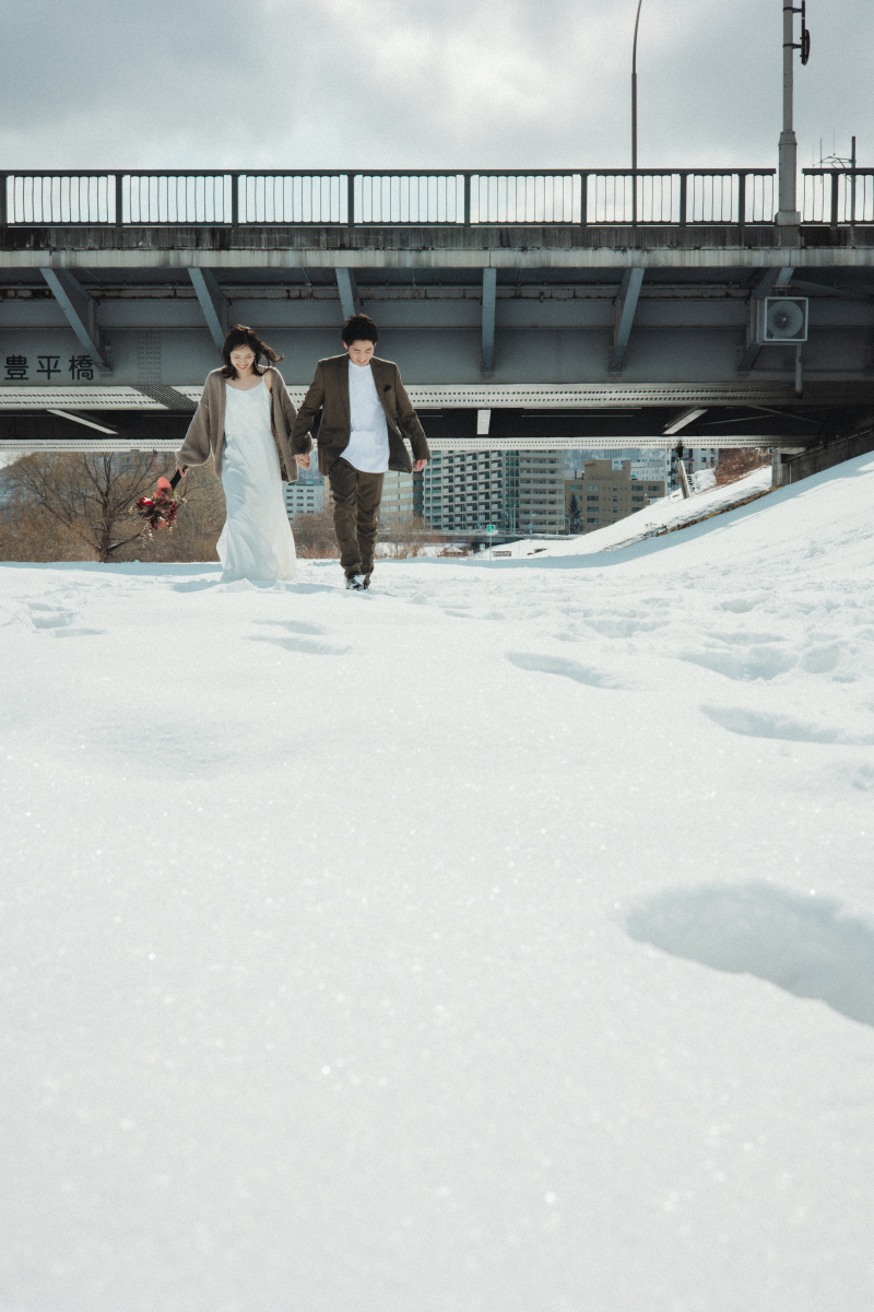 キラキラと光る雪
