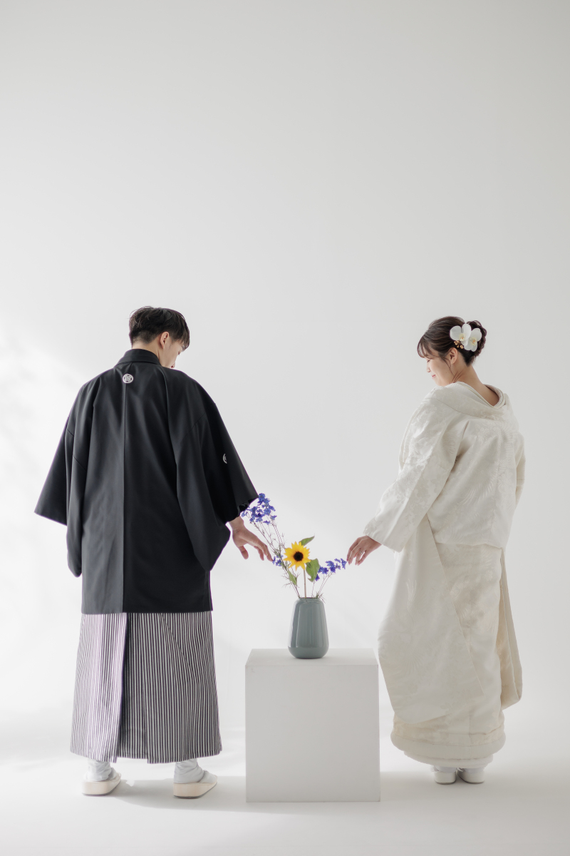 お花を使って