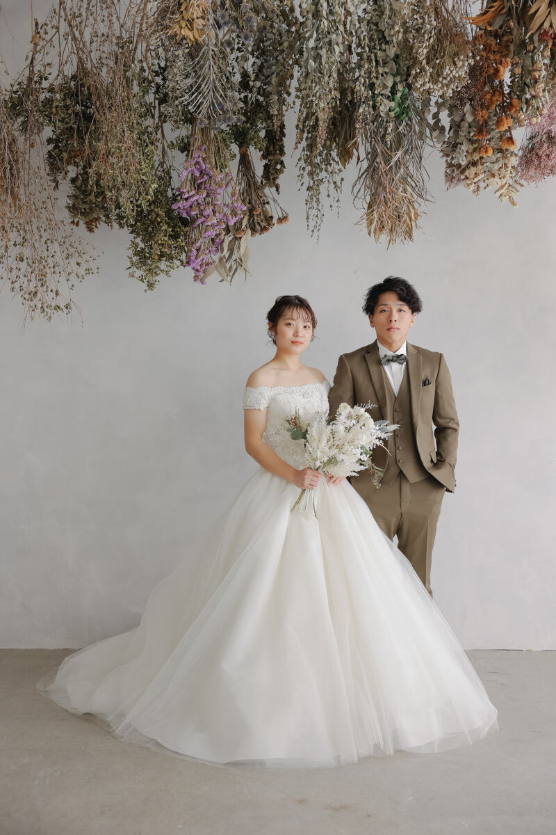 ドライフラワーの下で..