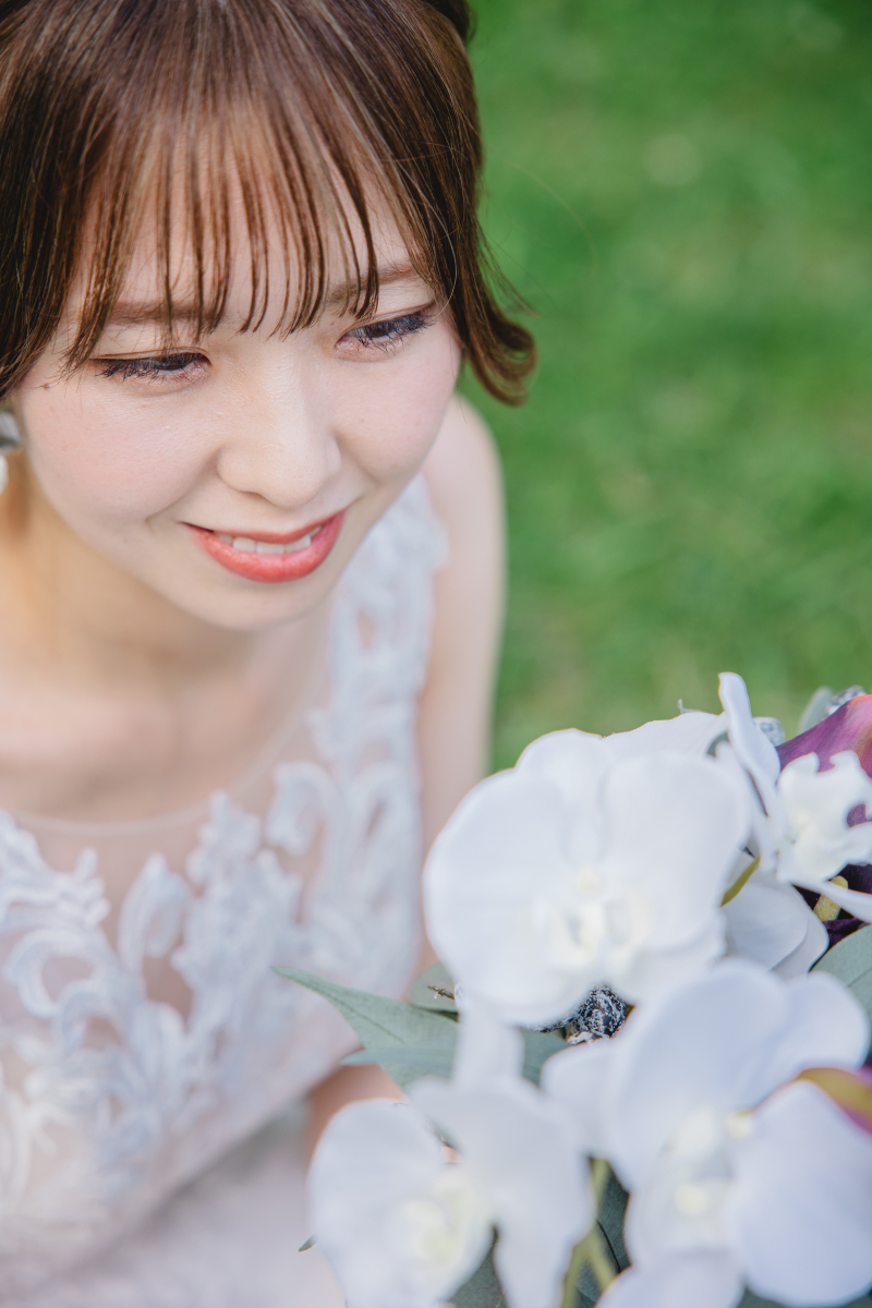 新婦様のアップ