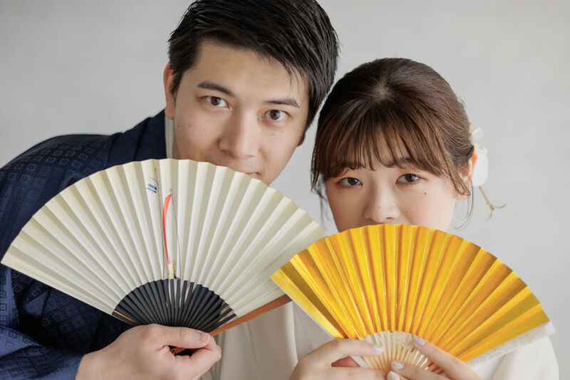 センスを使って一枚。