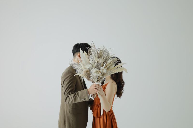 ブーケを使ったお写真も