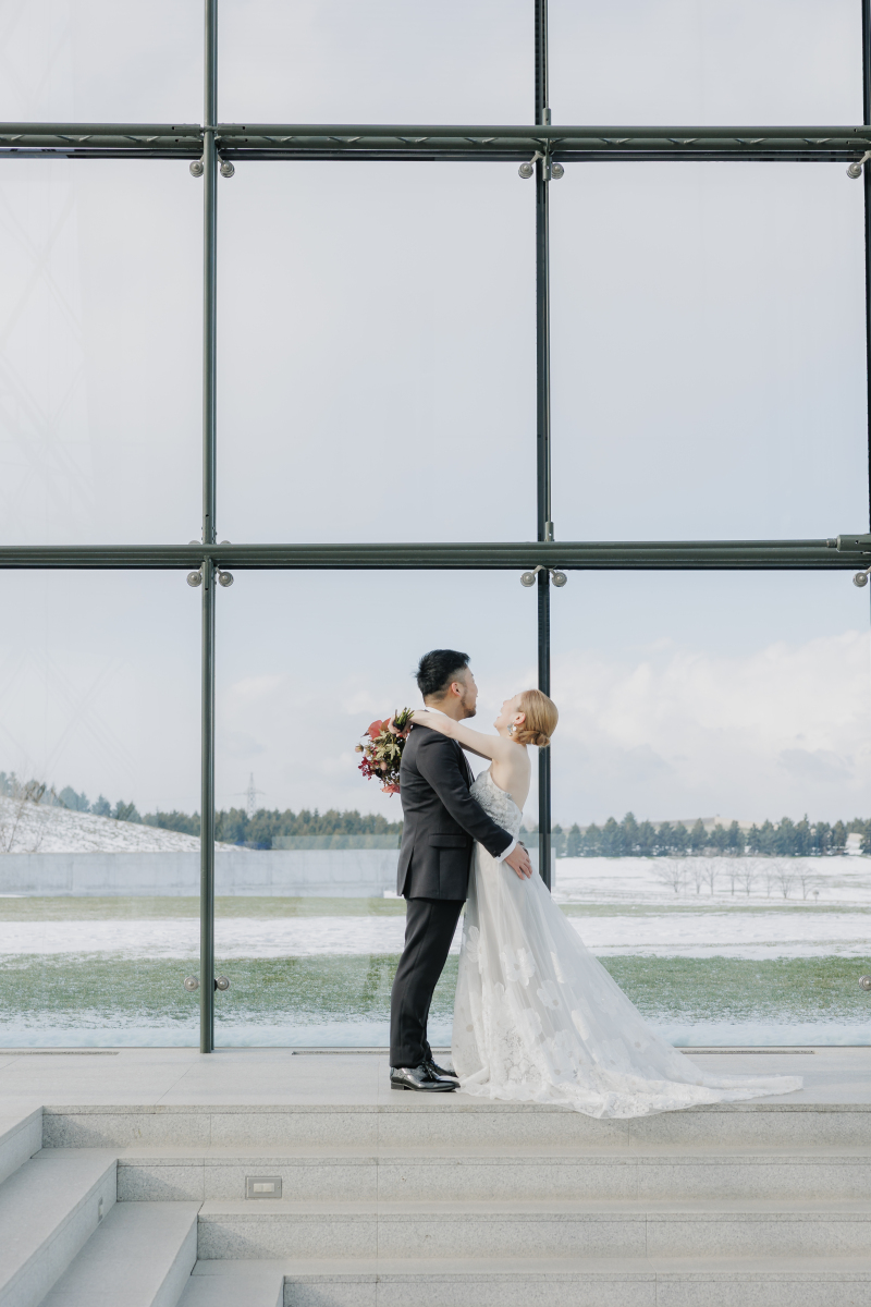 向かい合って超笑顔！