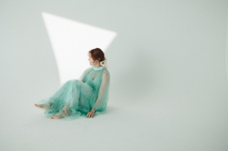 エメラルドグリーンドレス