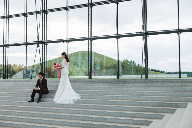 洋装はモエレ沼公園へ