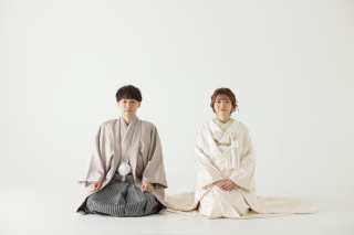 シンプルでかわいい！和装スタジオフォト