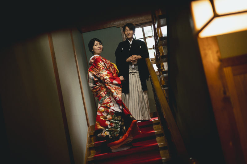 色打掛にチェンジ