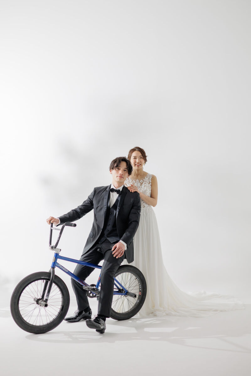 愛車とスタジオ撮影