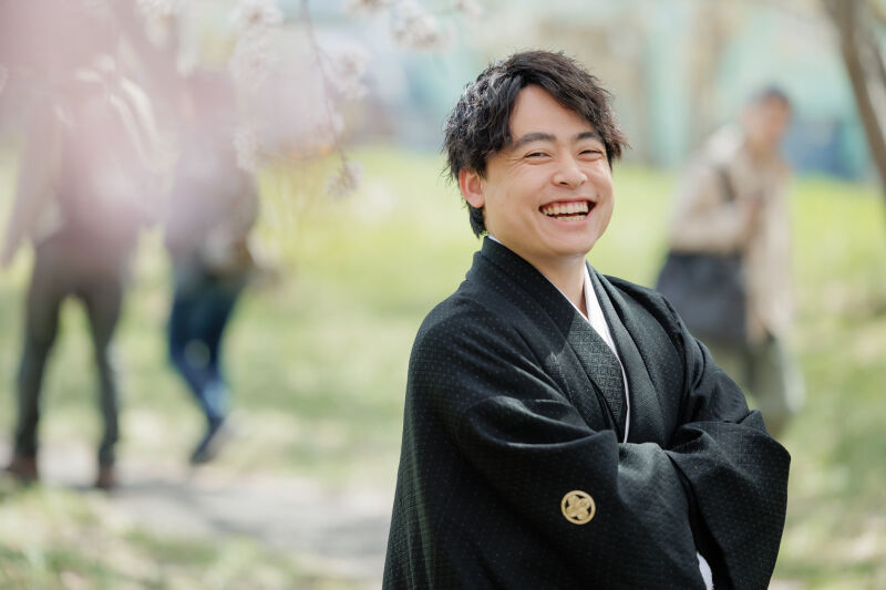 桜の季節、素敵なお二人に出会えました^^