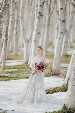 初雪の札幌ロケーションフォト！