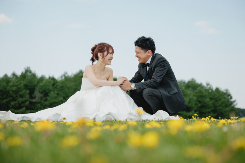 お花畑のような一枚も。