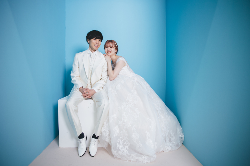 寄り添った二人