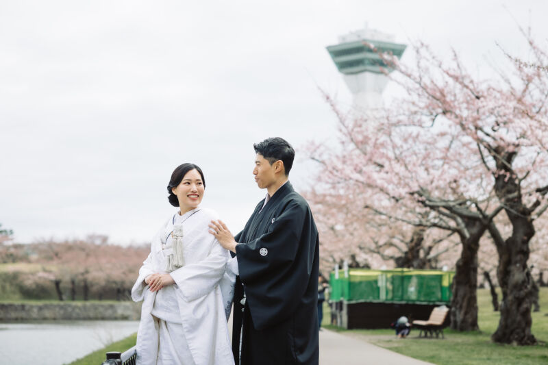 五稜郭公園で桜と！