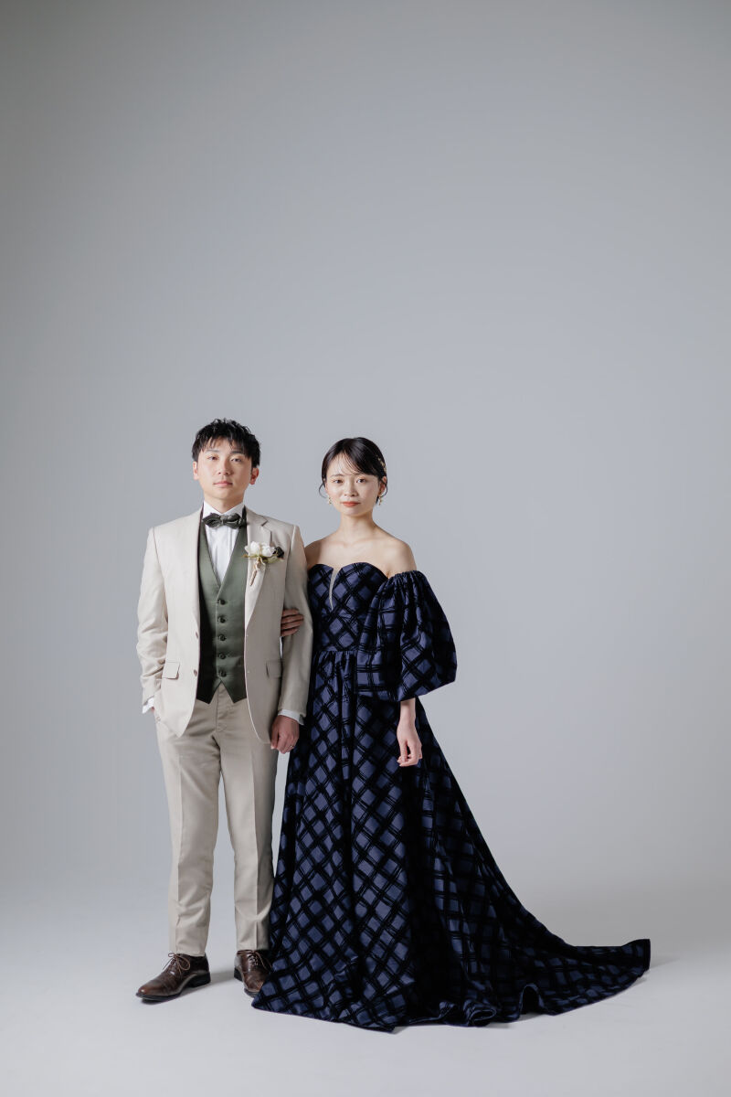 お着替えしてカラードレスも