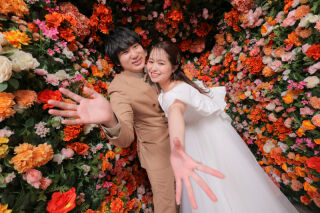 屋内庭園＆洋装ハウススタジオでの撮影で自分達らしさを