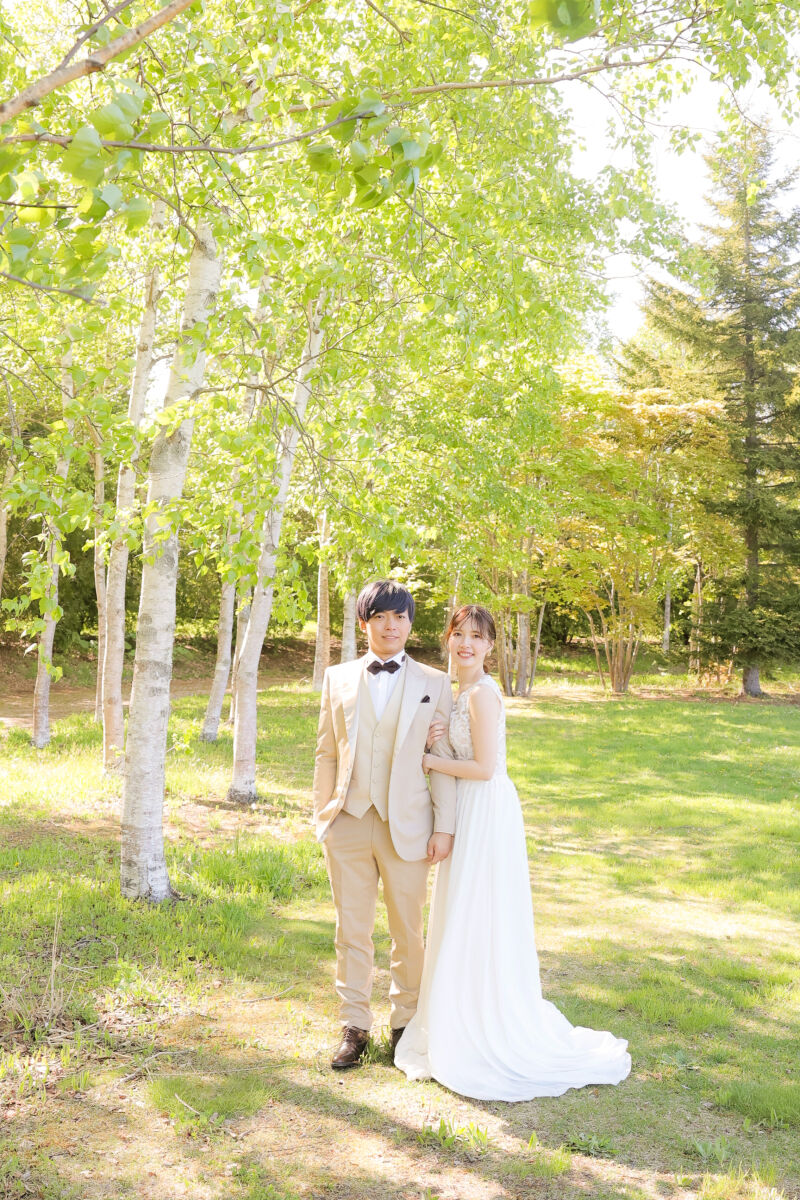 白樺との撮影もできる！！